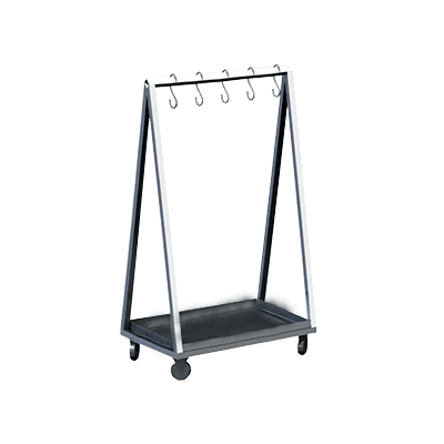 Вешало для туш передвижное с поддоном для сбора жидкости