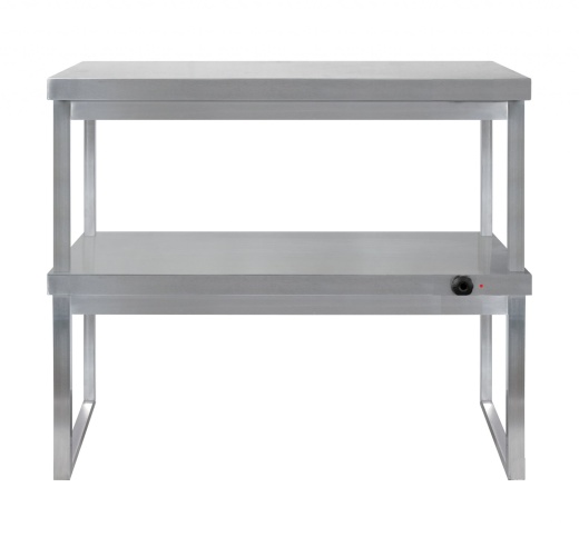 Полка тепловая двухъярусная комбинированная 100 см (один ярус с подогревом) характеристики Полка тепловая двухъярусная комбинированная 100 см (один ярус с подогревом) фото