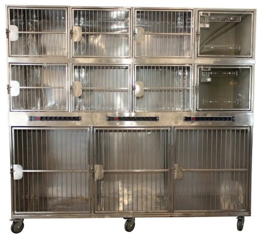 Модуль ветеринарный стационарный на 11 клеток с возможностью оксигенации фото