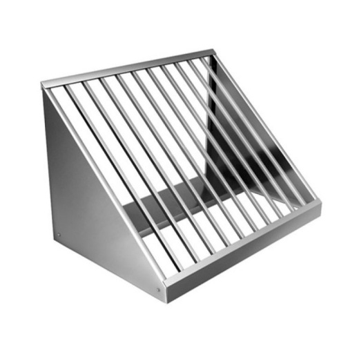 Полка для досок из нерж.стали Люкс на 9 секций фото