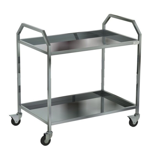 Тележка сервировочная с 2-мя полками характеристики Тележка сервировочная с 2-мя полками фото