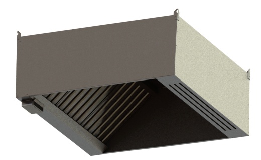 Зонт приточно-вытяжной тип "короб" ширина 1000 мм, нержавейка длина 900 мм Зонт приточно-вытяжной тип "короб" ширина 1000 мм, нержавейка длина 900 мм