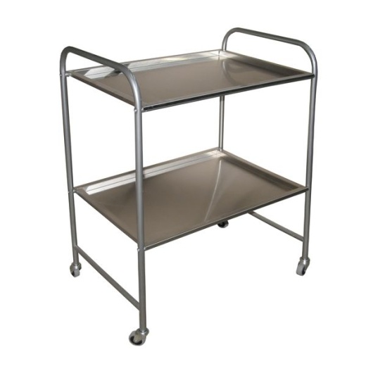 Стол медицинский инструментальный с двумя полками характеристики Стол медицинский инструментальный с двумя полками фото