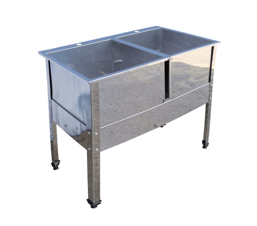 Ванна моечная 1200х600х850 Гентол 2-секционная из нержавеющей стали, глуб.300 мм. характеристики Ванна моечная 1200х600х850 Гентол 2-секционная из нержавеющей стали, глуб.300 мм. фото